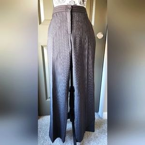 NWOT - John Varvatos Trouser, Size 46, Dark Brown with Cream Stripe